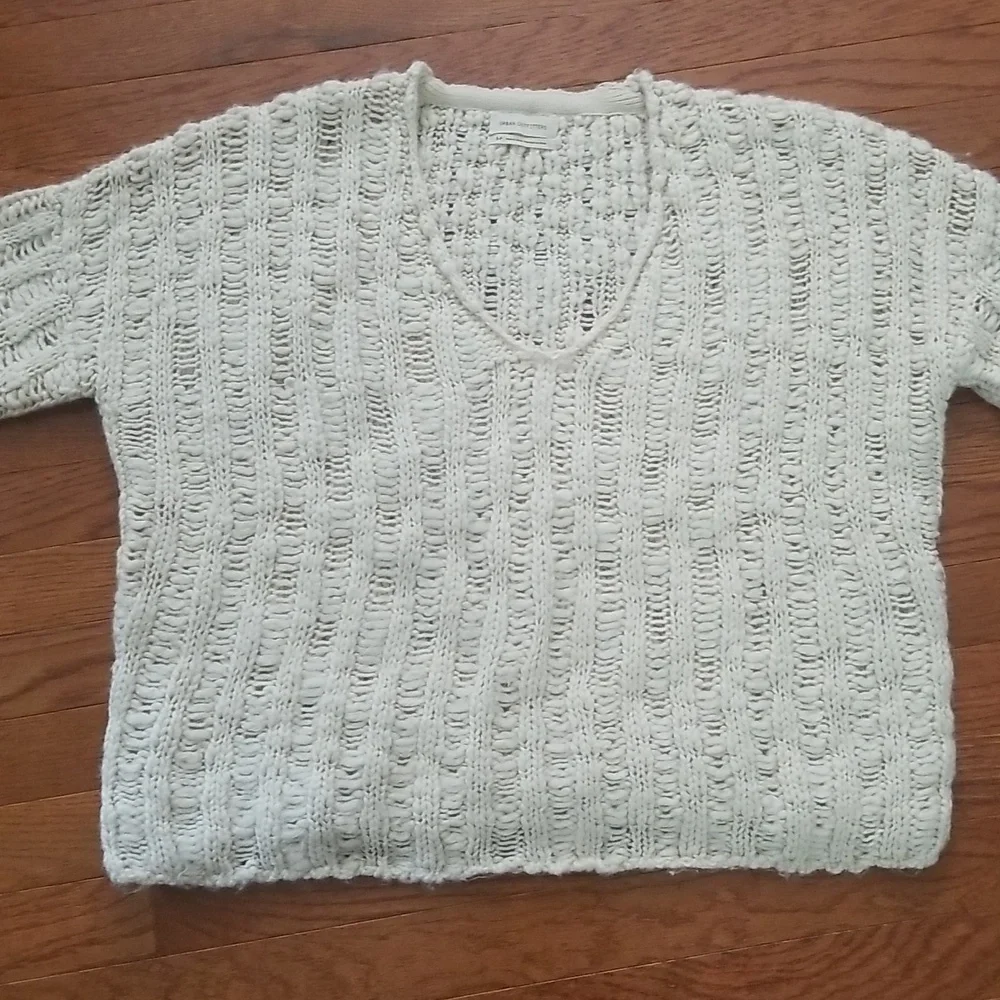 Urban Outfitters Cream Distressed Knit Sweater - Picture 5 of 8